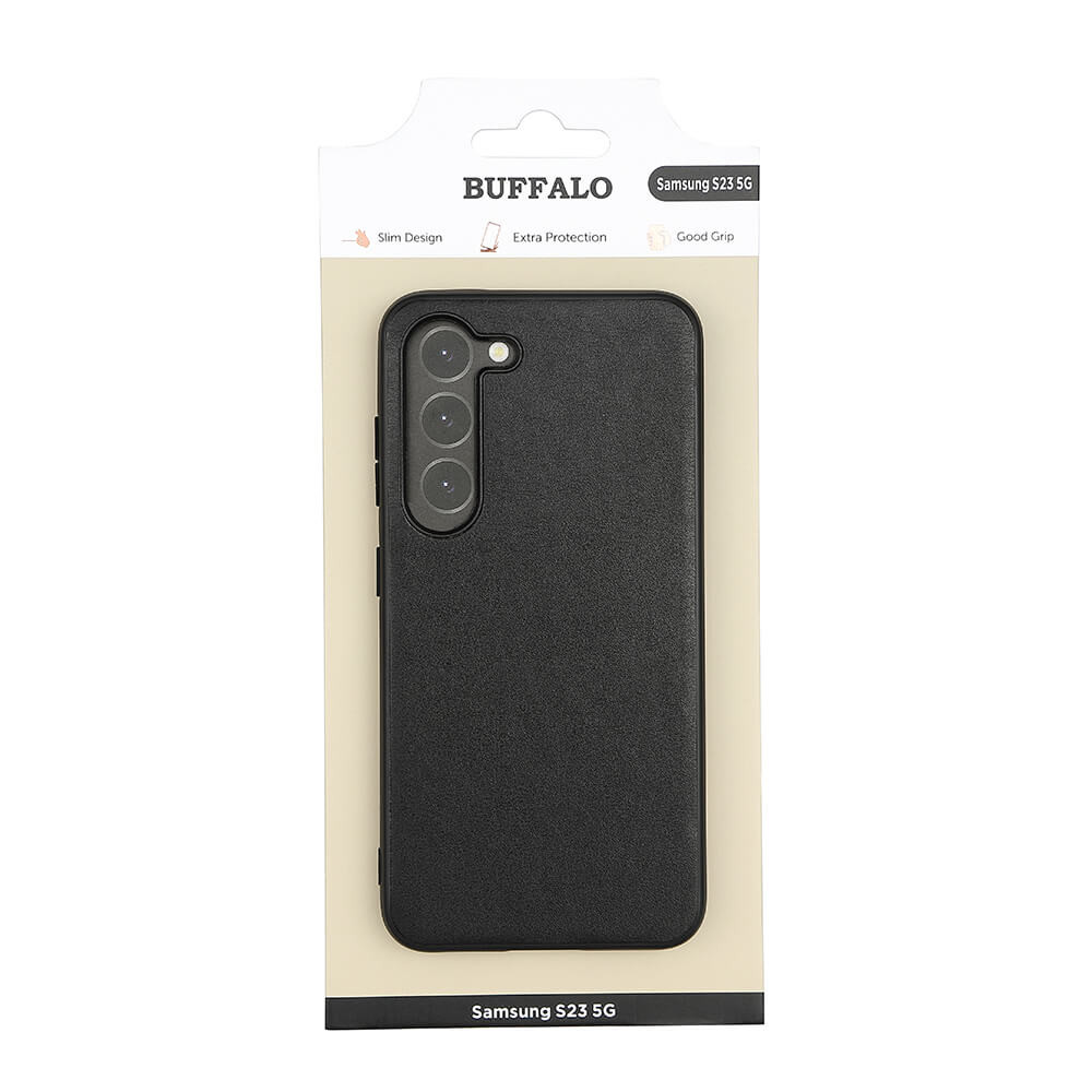 BUFFALO Back cover PU Samsung  S23 5G Black