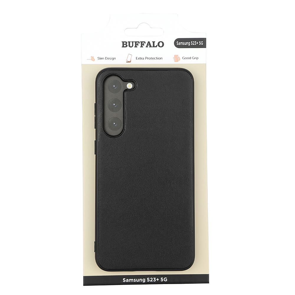 BUFFALO Back cover PU Samsung  S23+ 5G Black