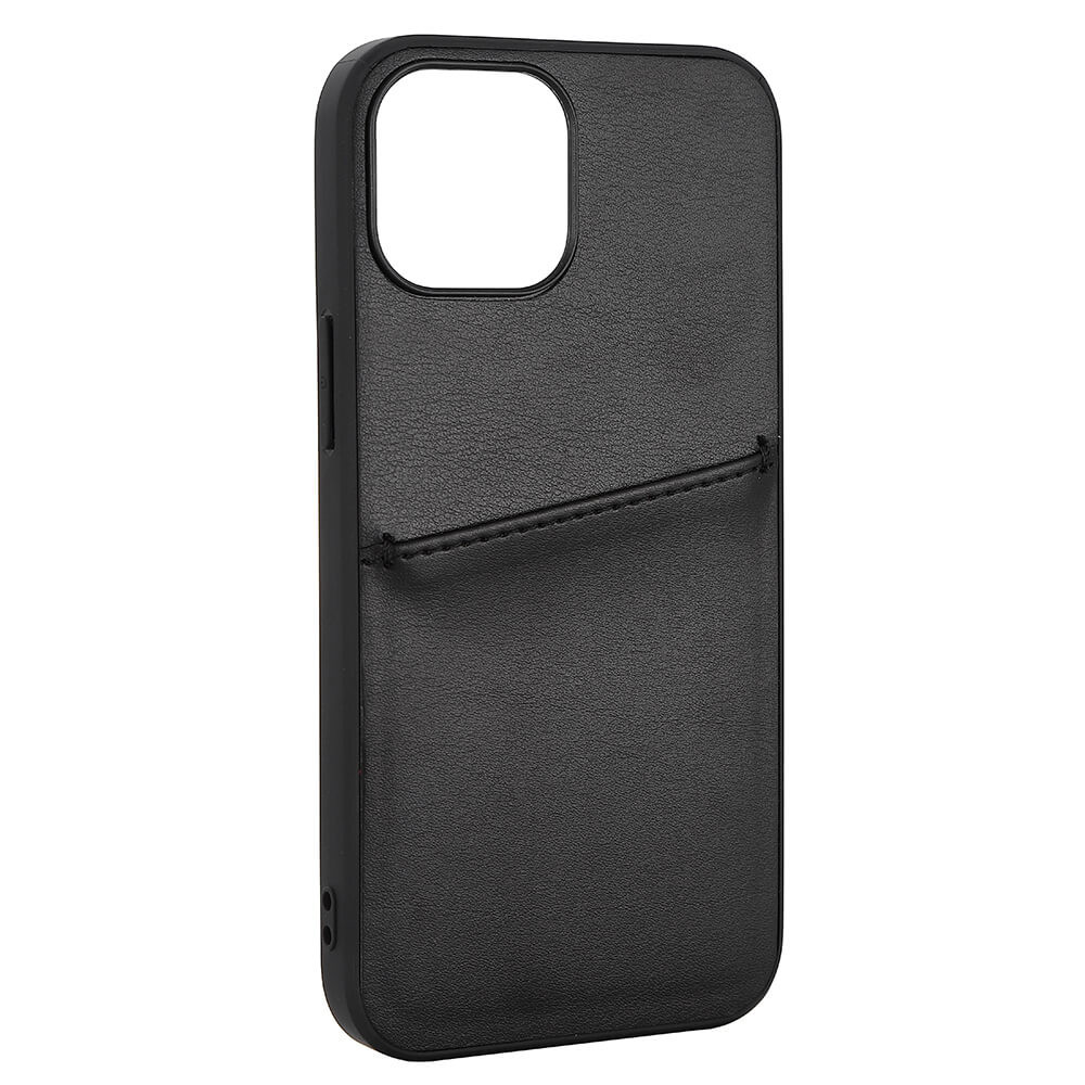 BUFFALO Back cover PU 2 card iPhone 13 Mini Black