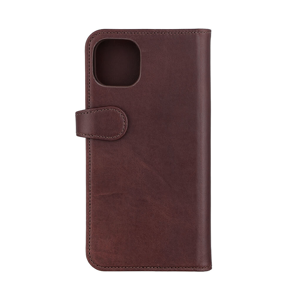 BUFFALO 2in1 Wallet Leather 3 card iPhone 14 Plus Brown