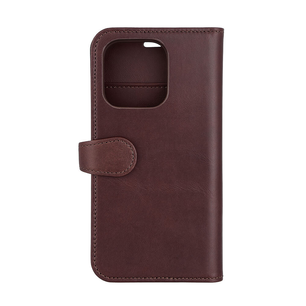 BUFFALO 2in1 Wallet Leather 3 card iPhone 14 Pro Brown