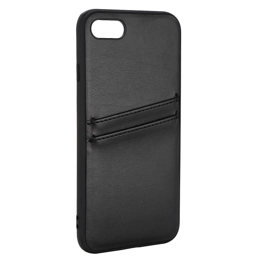 BUFFALO Back cover PU 2 card iPhone 7 / 8 / SE Black