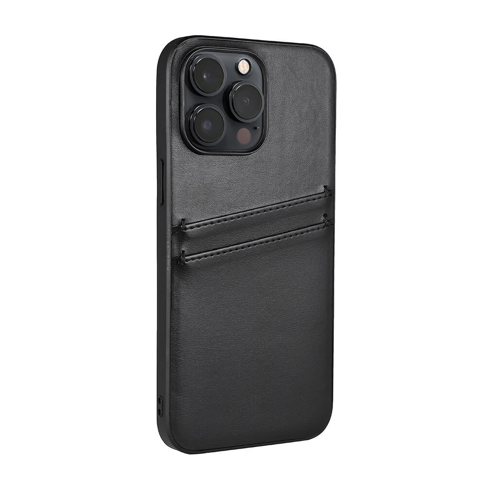 BUFFALO Back cover PU 2 card iPhone 14 Pro Max 6,7" Black