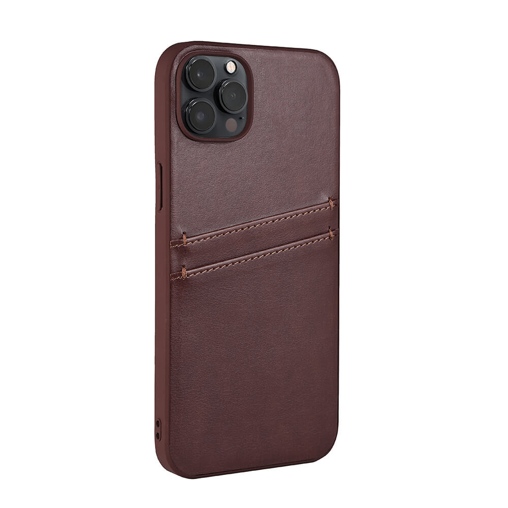 BUFFALO Back cover PU 2 card iPhone 14 Plus 6,7" Brown