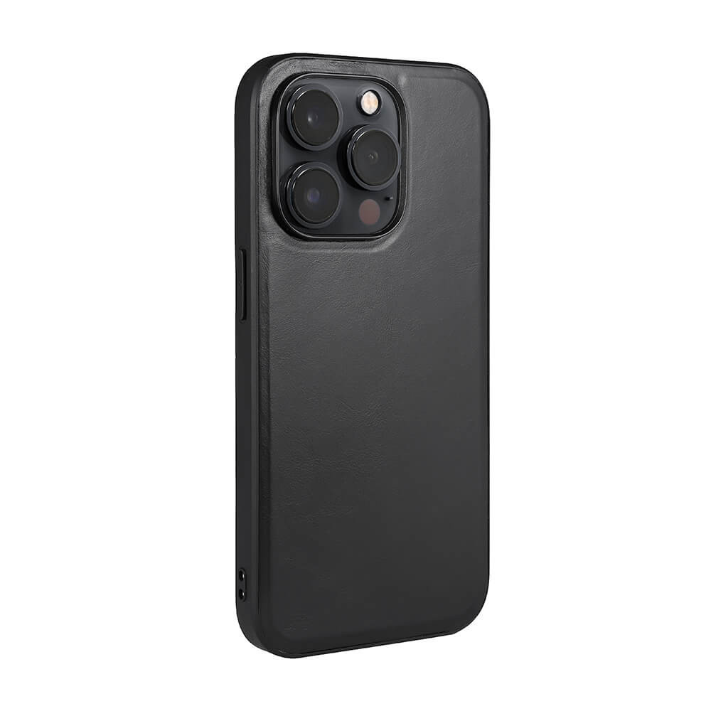 BUFFALO Backcover Leather MagSeries iPhone 14 Pro Black