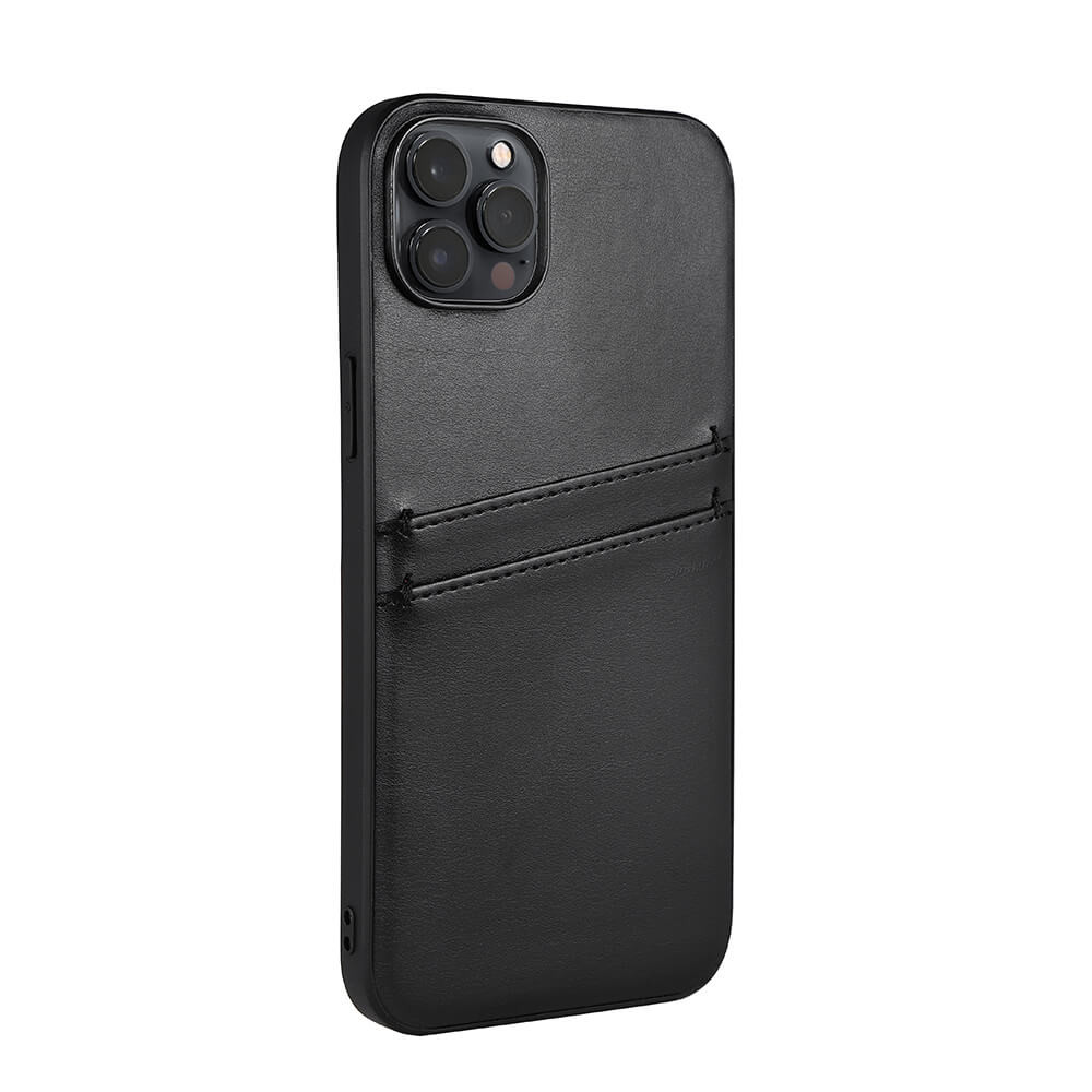 BUFFALO Back cover PU 2 card iPhone 14 Plus 6,7" Black