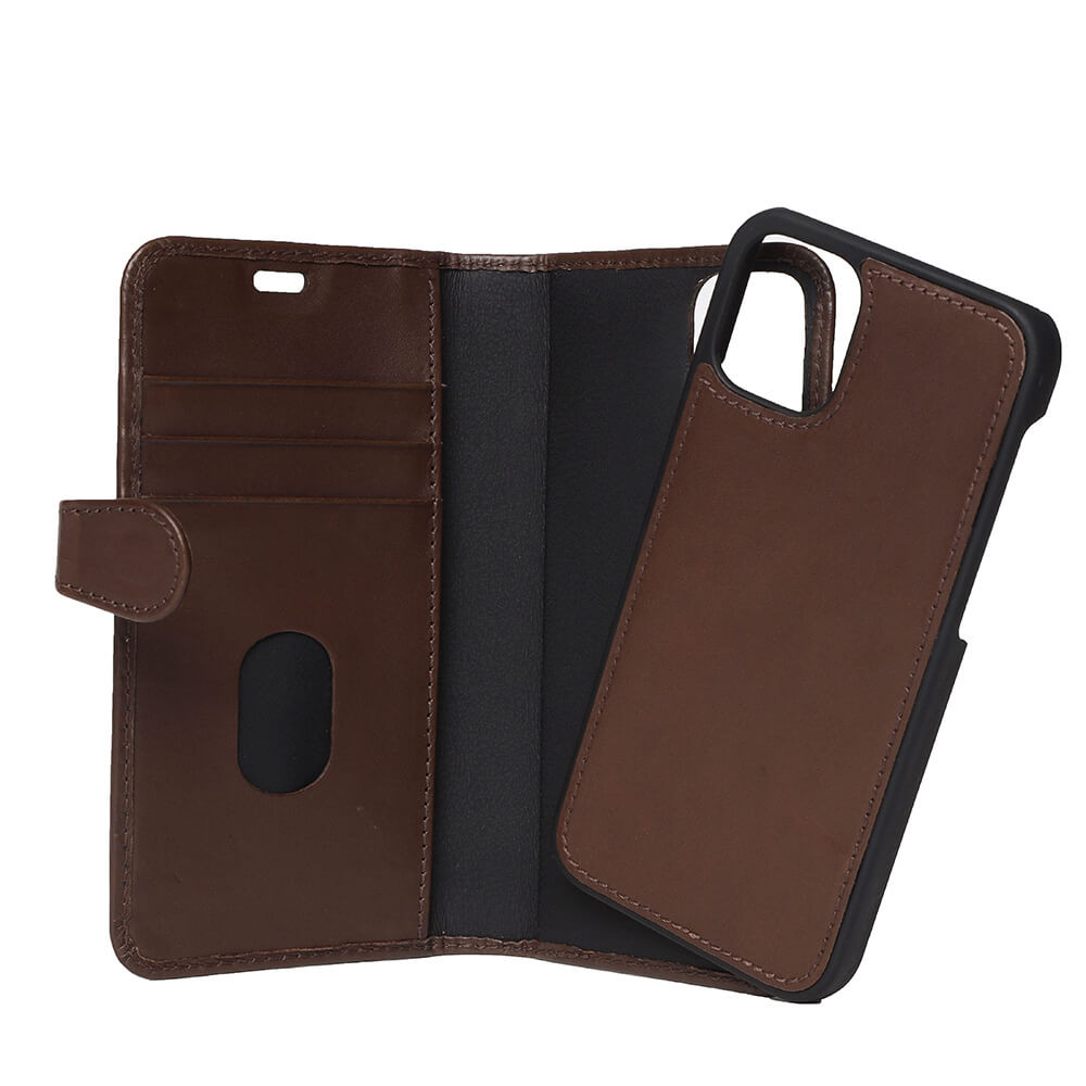 BUFFALO 2in1 Wallet Leather 3 card iPhone 12  Mini Brown
