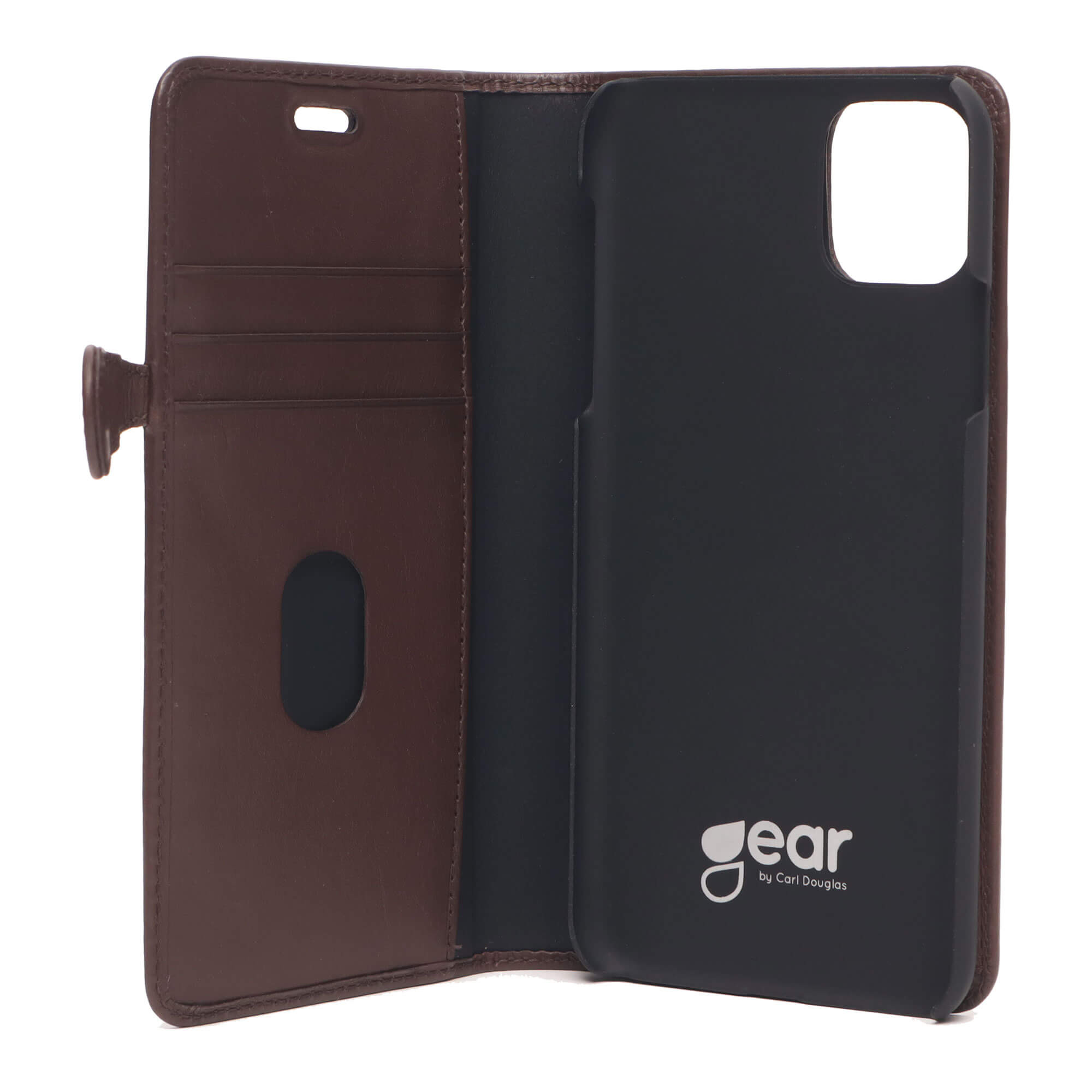BUFFALO 2in1 Wallet Leather 3 card iPhone 11 Pro Max Brown