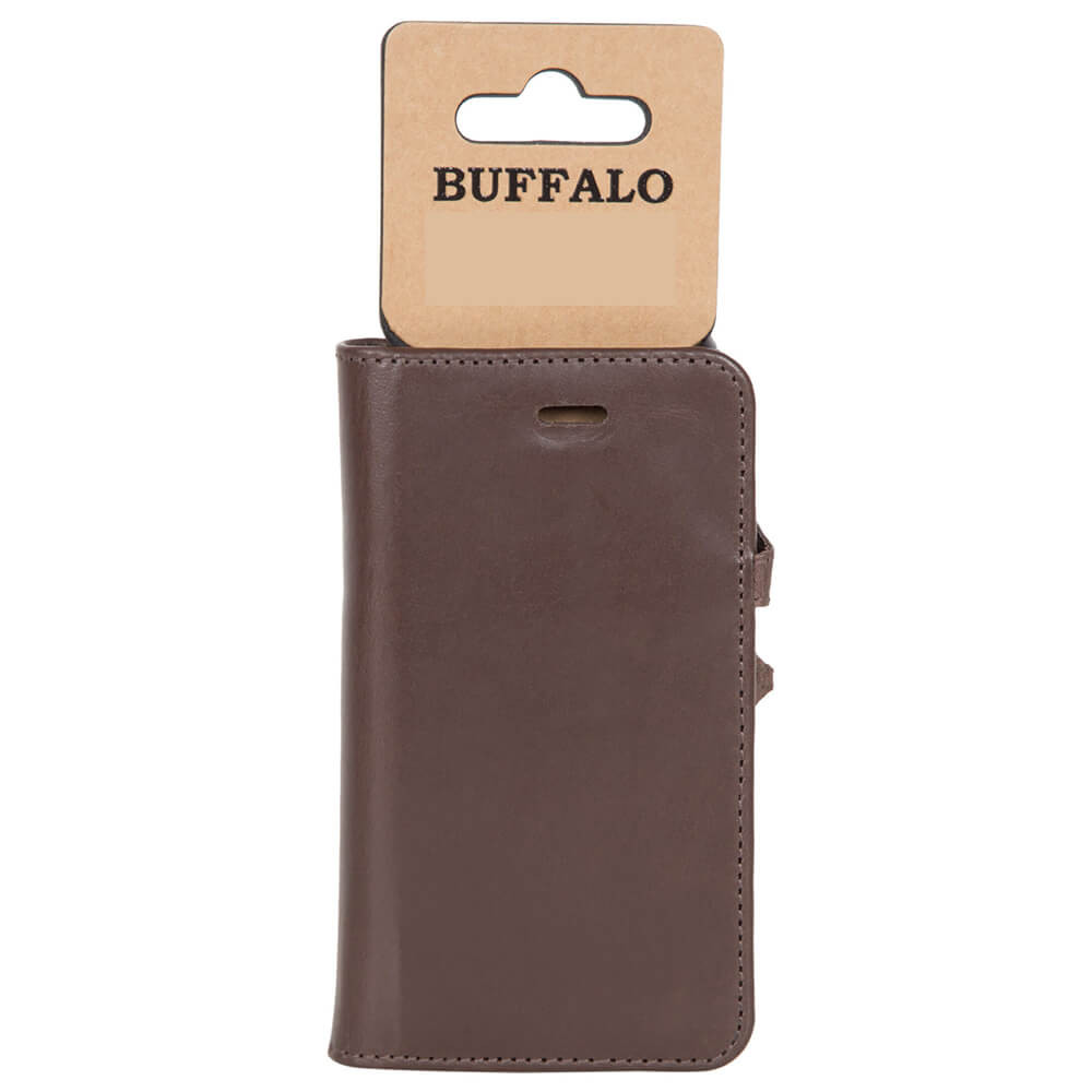 BUFFALO 2in1 Wallet Leather 3 card iPhone 11 Pro Max Brown
