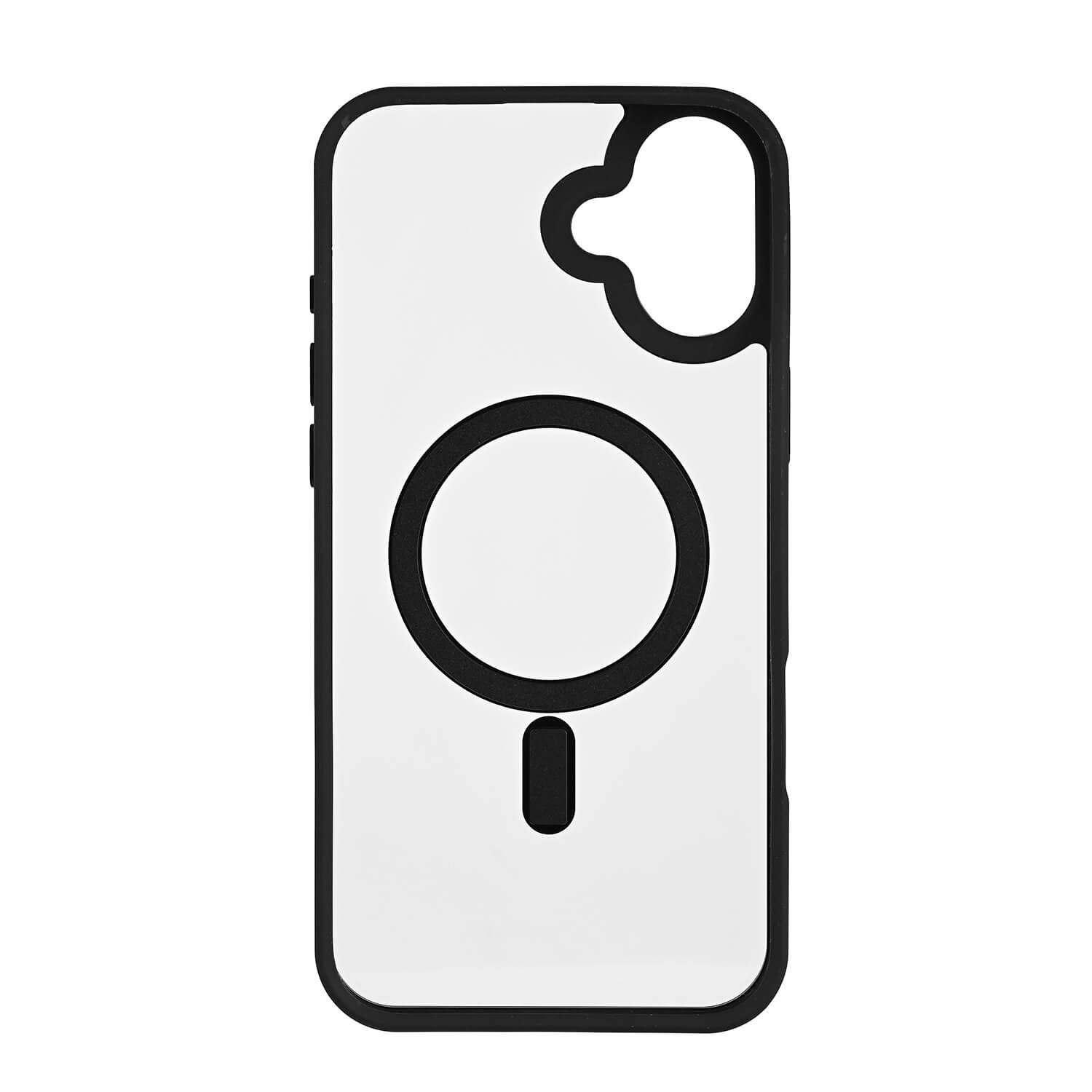 ONSALA Back Bumper Clear Case MagSerie iPhone 16 Plus Clear Case Black