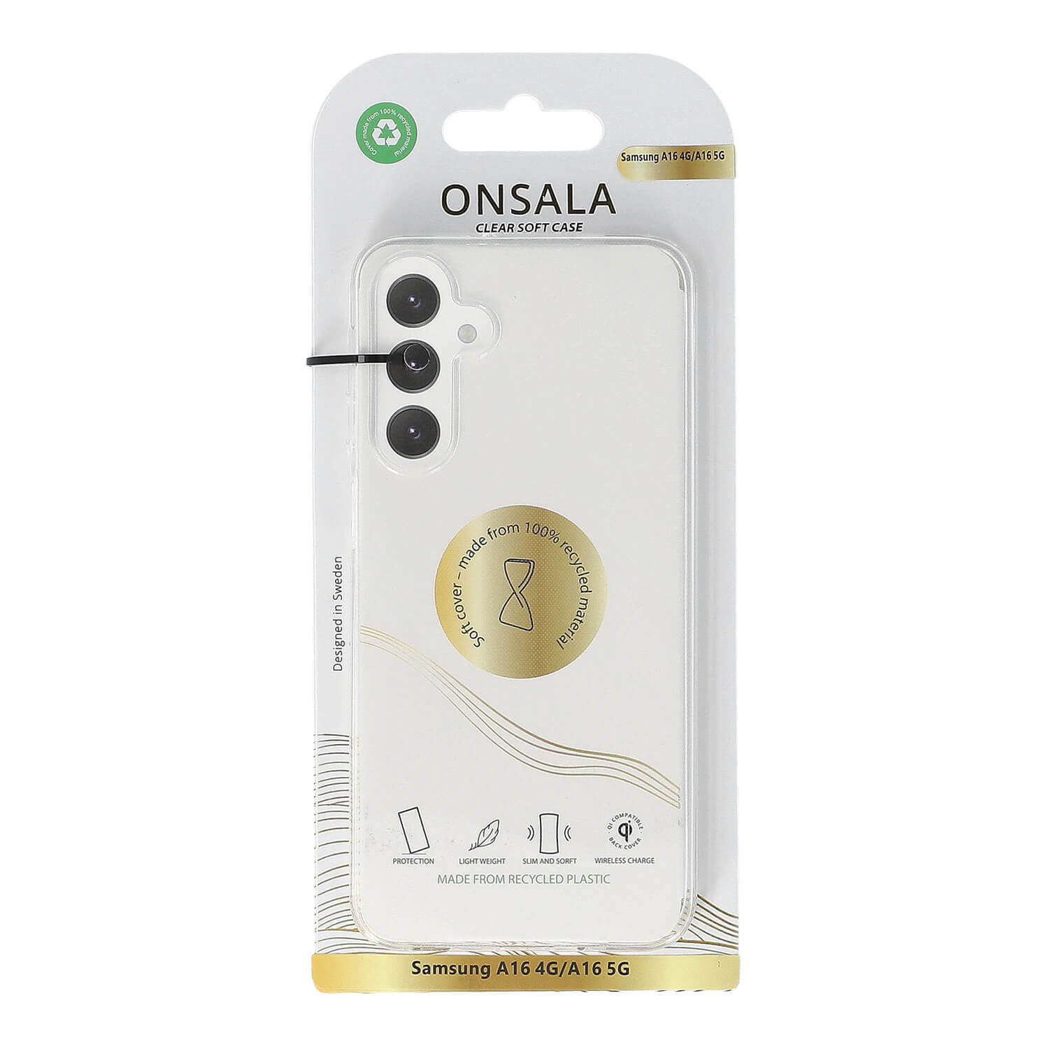 ONSALA Back Recycled Clear Case TPU Samsung A16 4G/A16 5G