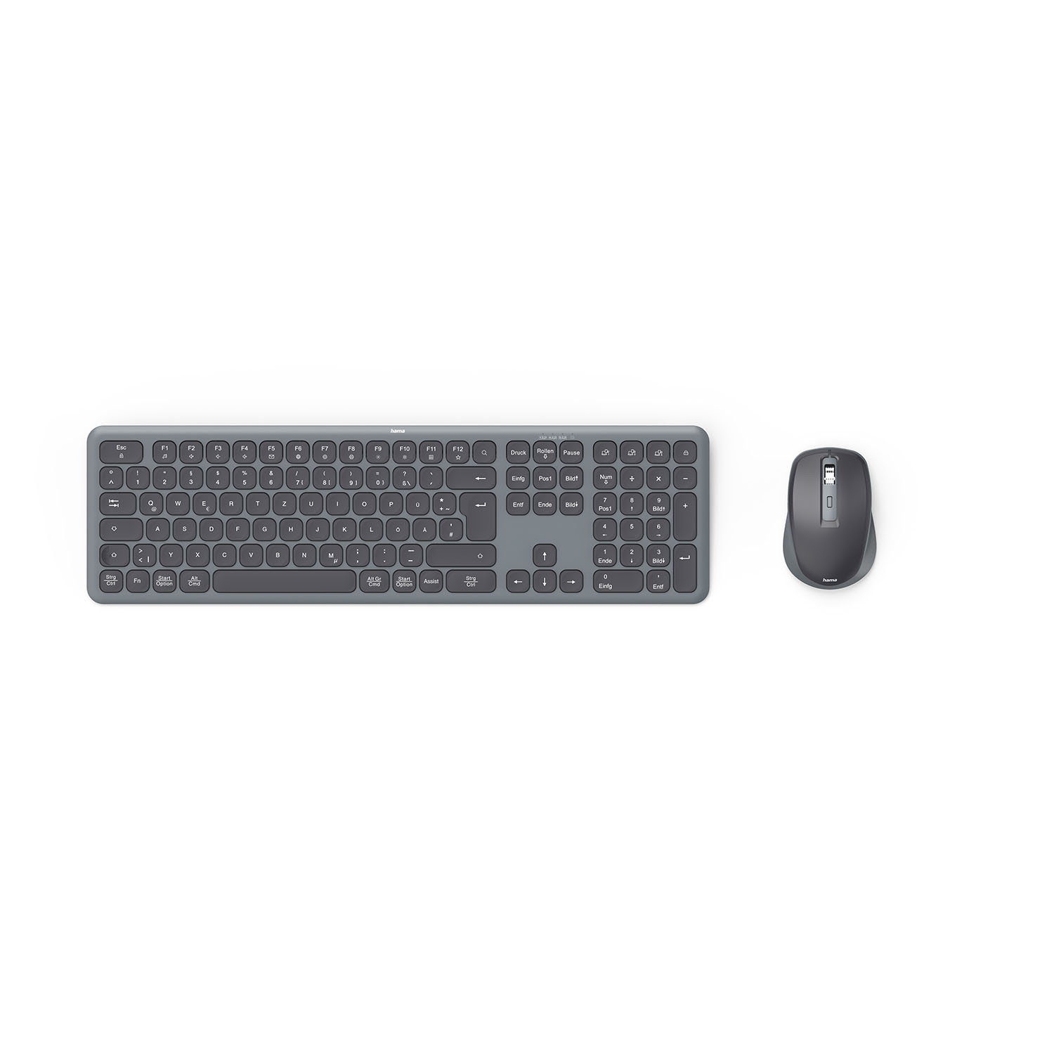 BildeHAMA Keyboard/Mouse Set WKM-550 Wireless Black