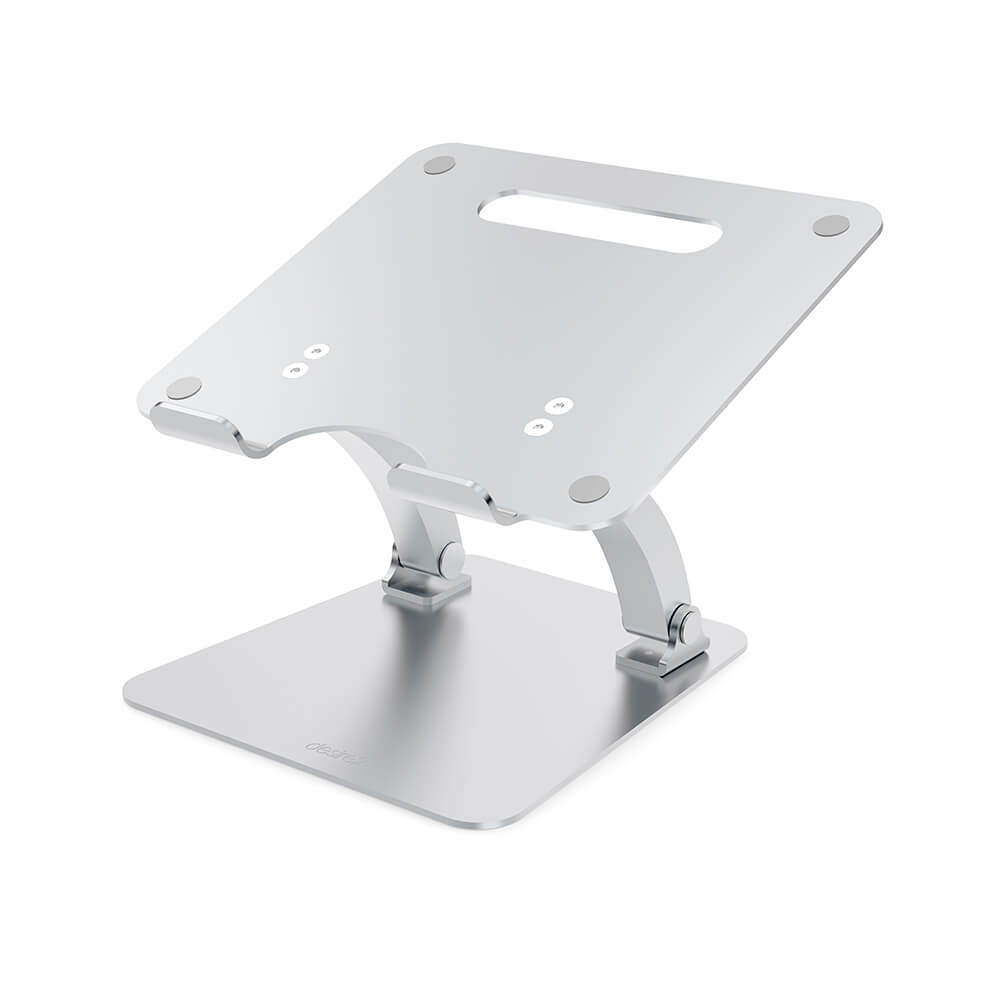 DESIRE2 Laptopstativ Dual Pivot Riser Justerbar Aluminium Sølv