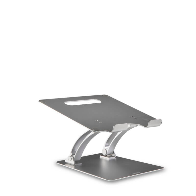 DESIRE2 Laptopstativ Dual Pivot Riser Justerbar Aluminium Sølv