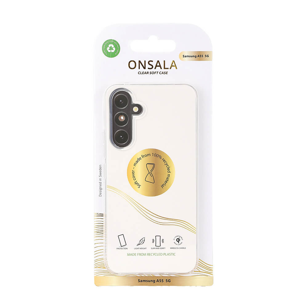 ONSALA Back Recycled Clear Case TPU Samsung A55 5G