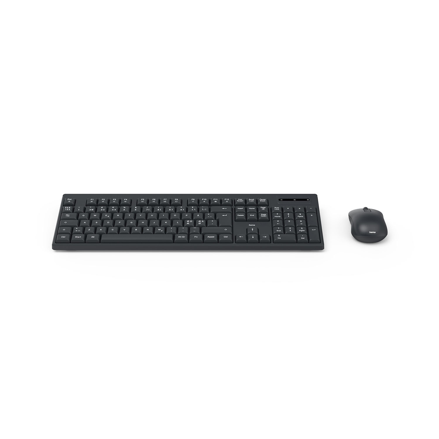 HAMA Keyboard/Mouse Set WKM-100 Wireless Black