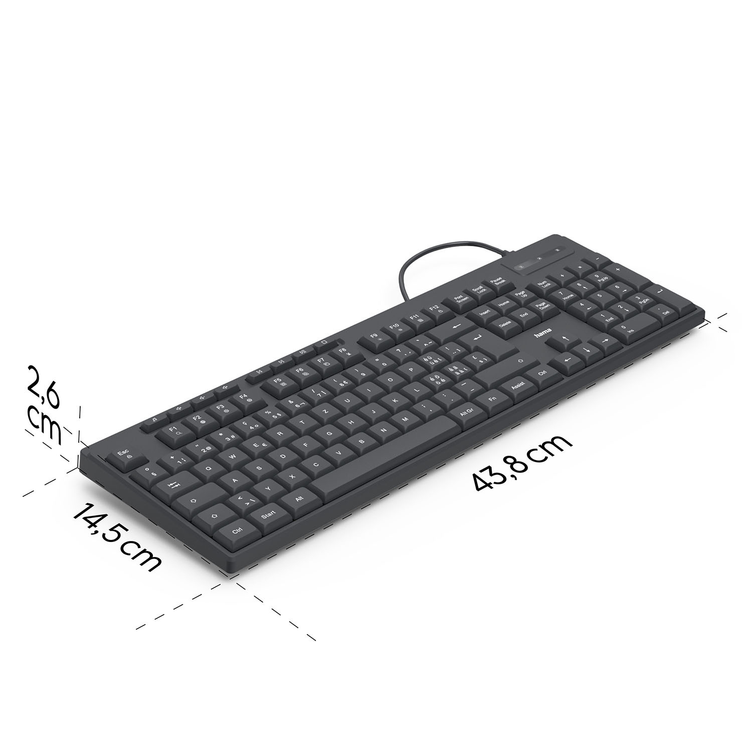 HAMA Keyboard CK-200 Wired Black