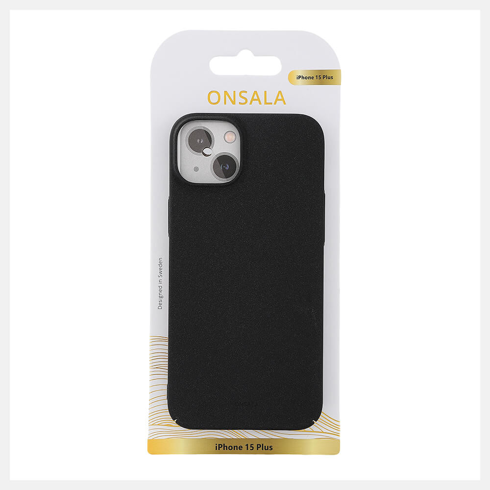 ONSALA  Backcover Thin Sand Burst iPhone 15 Plus Black