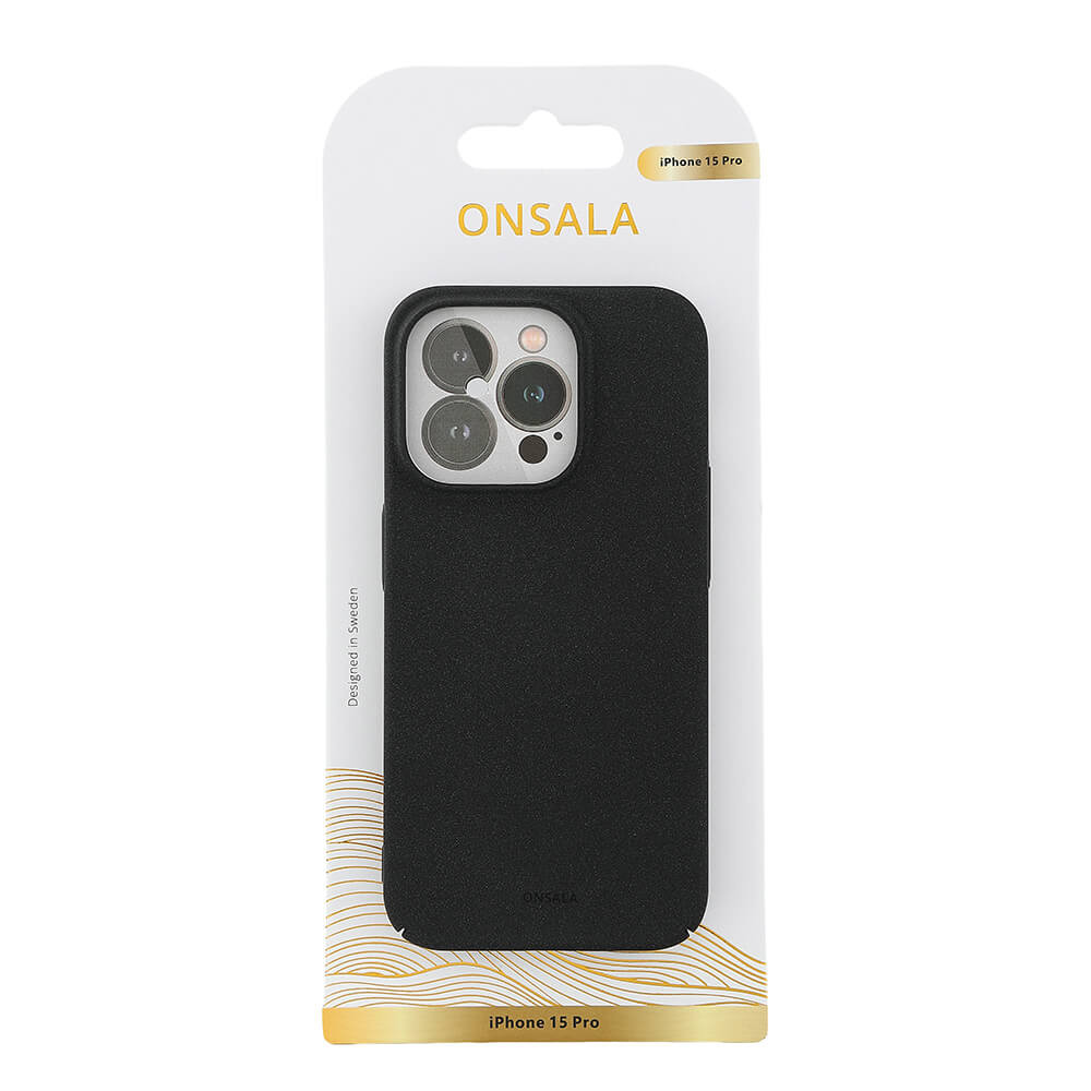 ONSALA  Backcover Thin Sand Burst iPhone 15 Pro Black