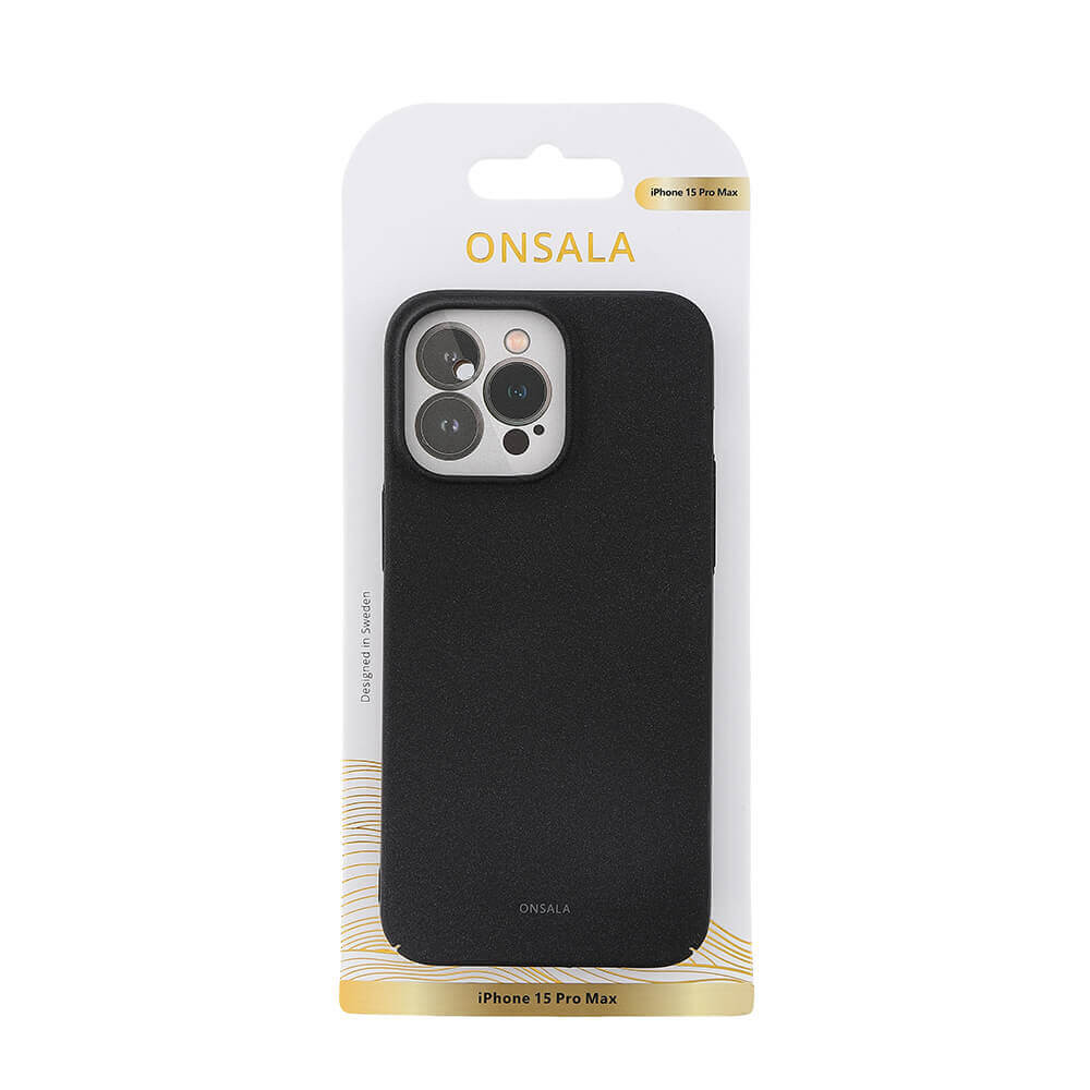 ONSALA  Backcover Thin Sand Burst iPhone 15 Pro Max Black