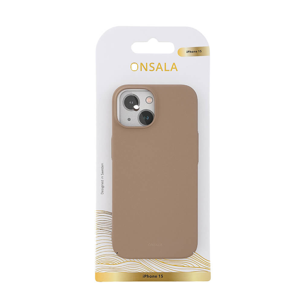 ONSALA  Backcover Thin Sand Burst iPhone 15 Beige