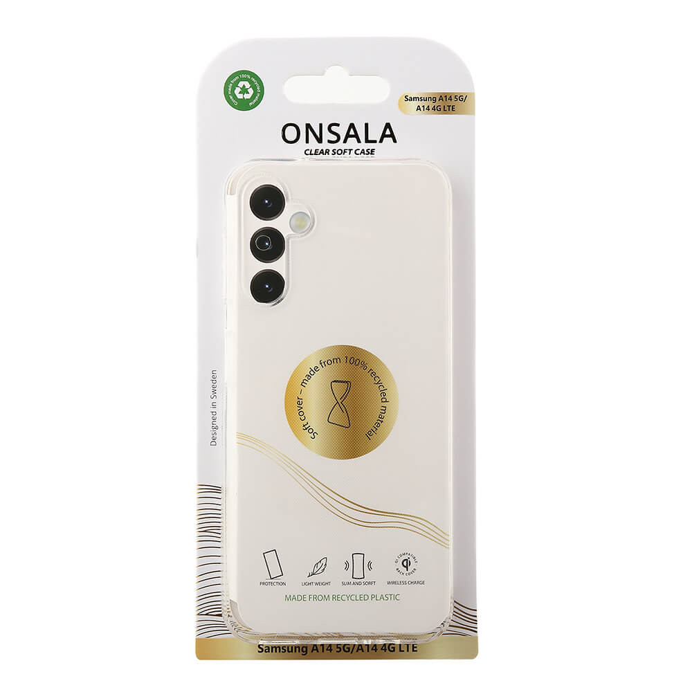 ONSALA Back Recycled Clear Case TPU Samsung Galaxy A14 5G/A14 4G