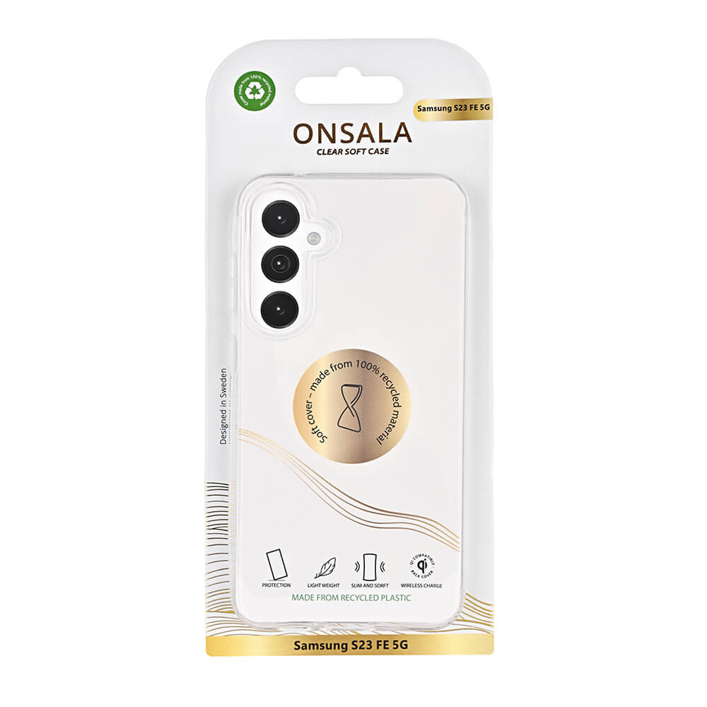 ONSALA Back Recycled Clear Case TPU Samsung S23 FE 5G