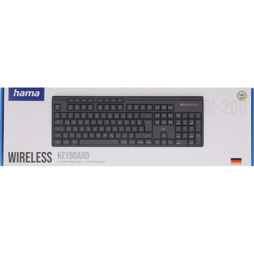 HAMA Keyboard WK-200 Wireless Black