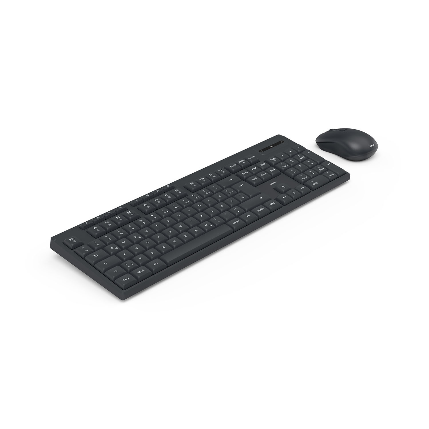HAMA Keyboard/Mouse Set WKM-200 Wireless Black
