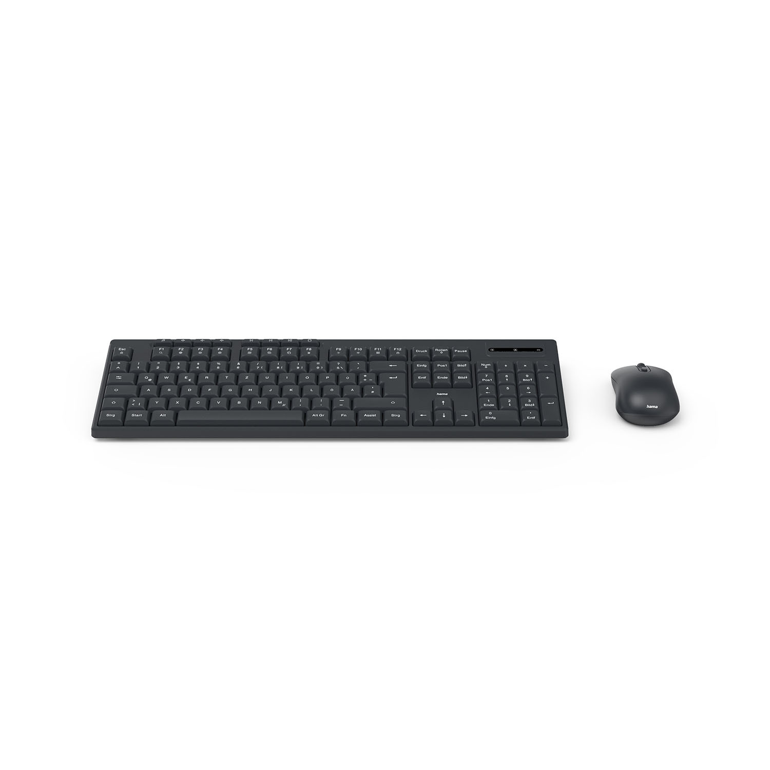 HAMA Keyboard/Mouse Set WKM-200 Wireless Black