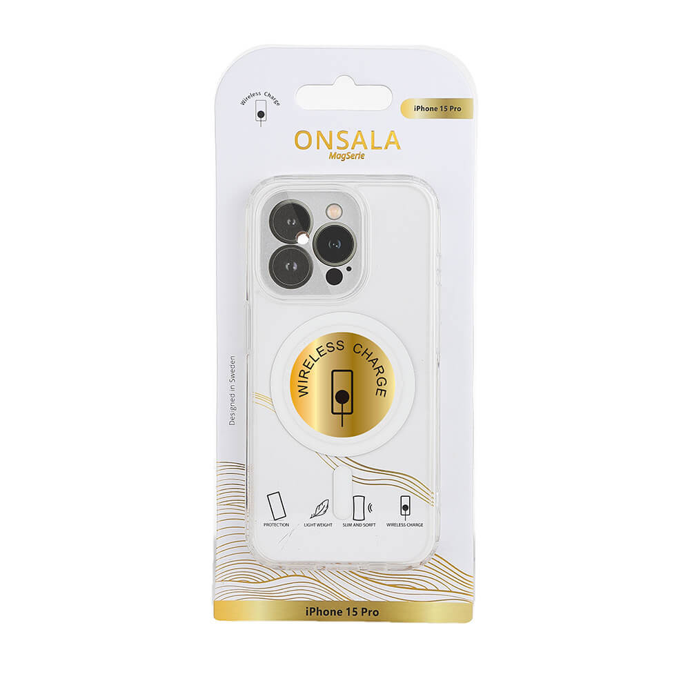 ONSALA Back Clear Case MagSerie iPhone 15 Pro Clear