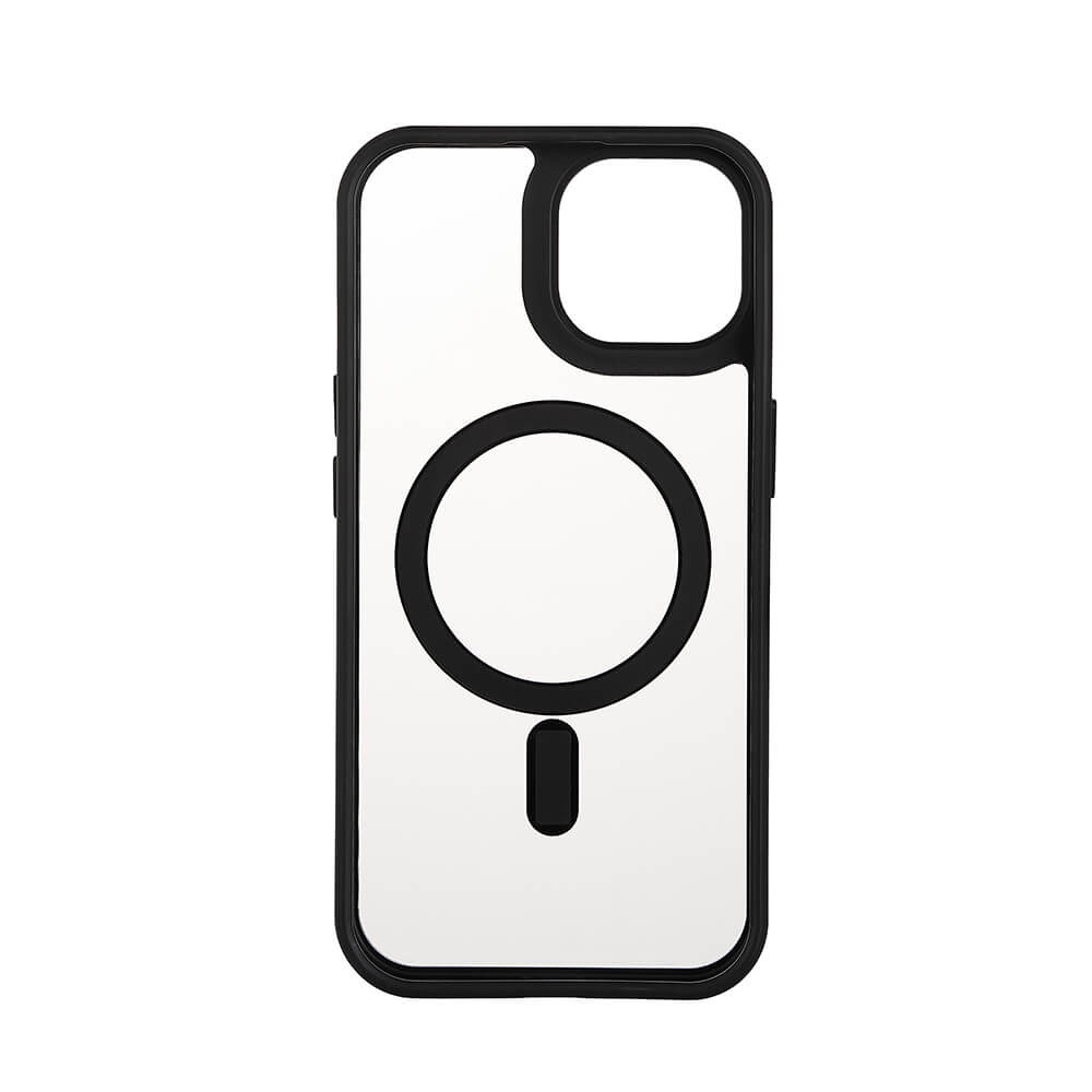 ONSALA Back Bumper Clear Case MagSerie iPhone 13/14/15 Clear Case Black Bumper
