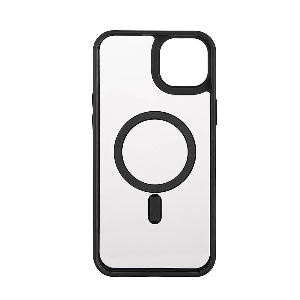 ONSALA Back Bumper Clear Case MagSerie iPhone 15 Plus Clear Case Black Bumper
