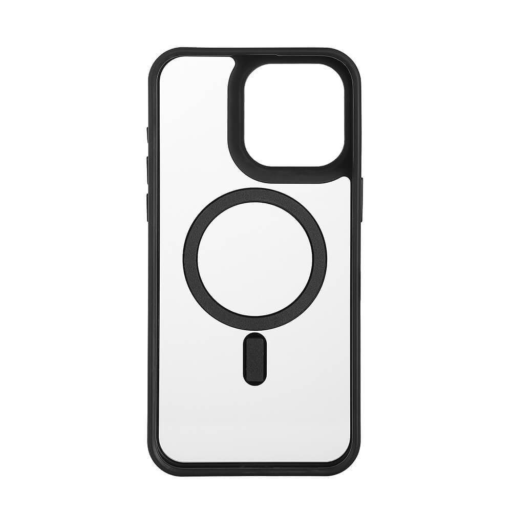 ONSALA Back Bumper Clear Case MagSerie iPhone 15 Pro Max Clear Case Black Bumper