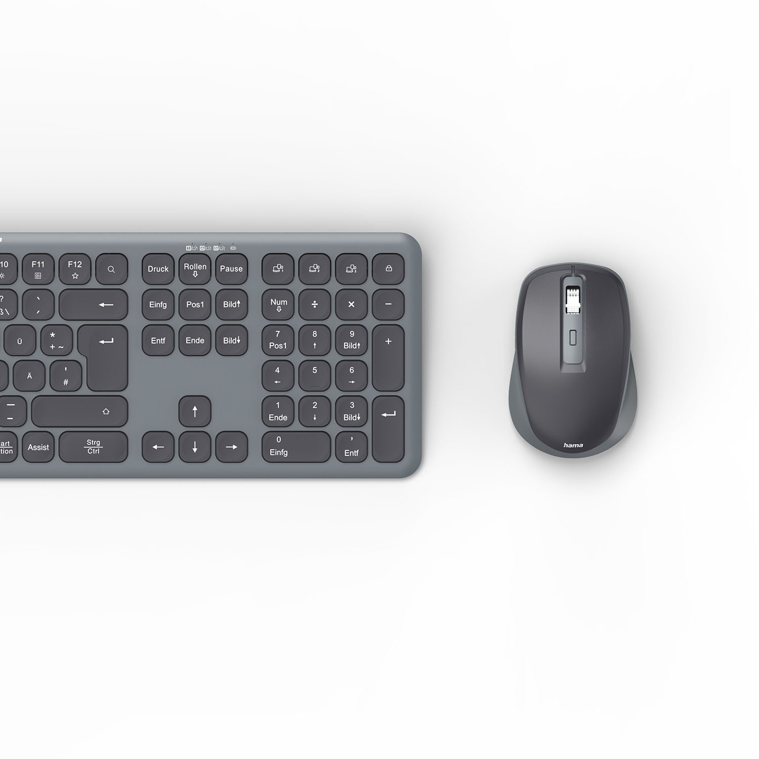HAMA Keyboard/Mouse Set WKM-550 Wireless Black