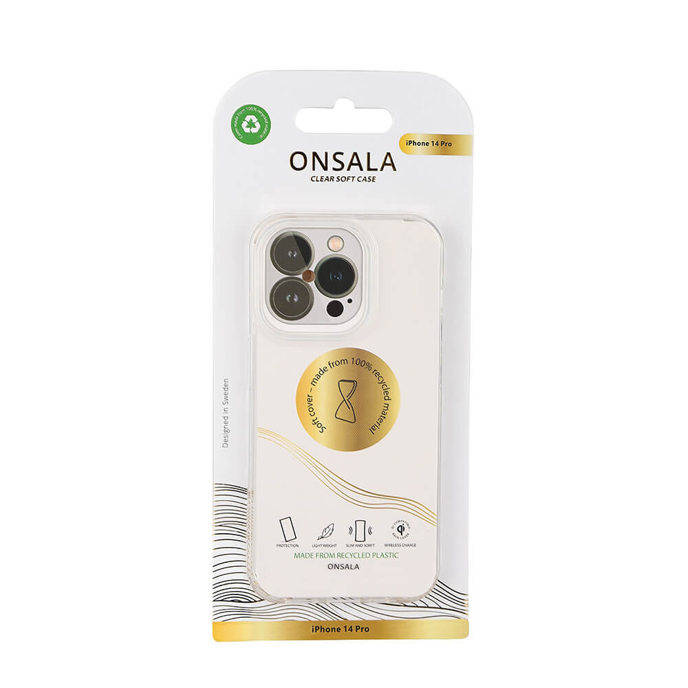 ONSALA Back Recycled Clear Case TPU iPhone 14 Pro