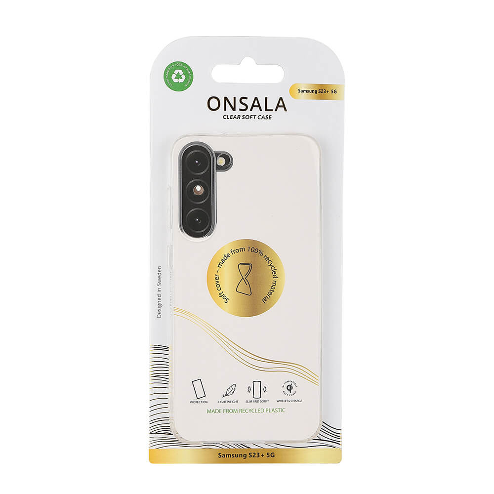 ONSALA Back Recycled Clear Case TPU Samsung Galaxy S23+ 5G