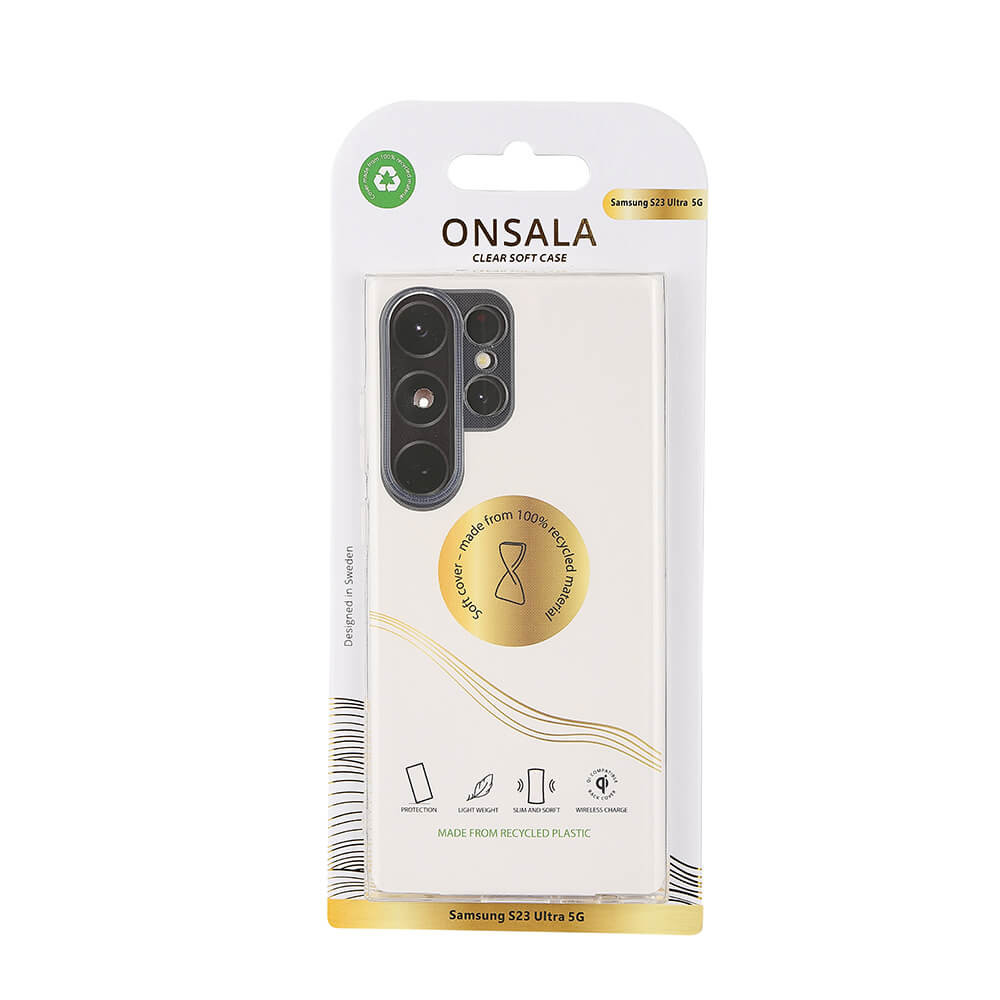 ONSALA Back Recycled Clear Case TPU Samsung Galaxy S23 Ultra 5G
