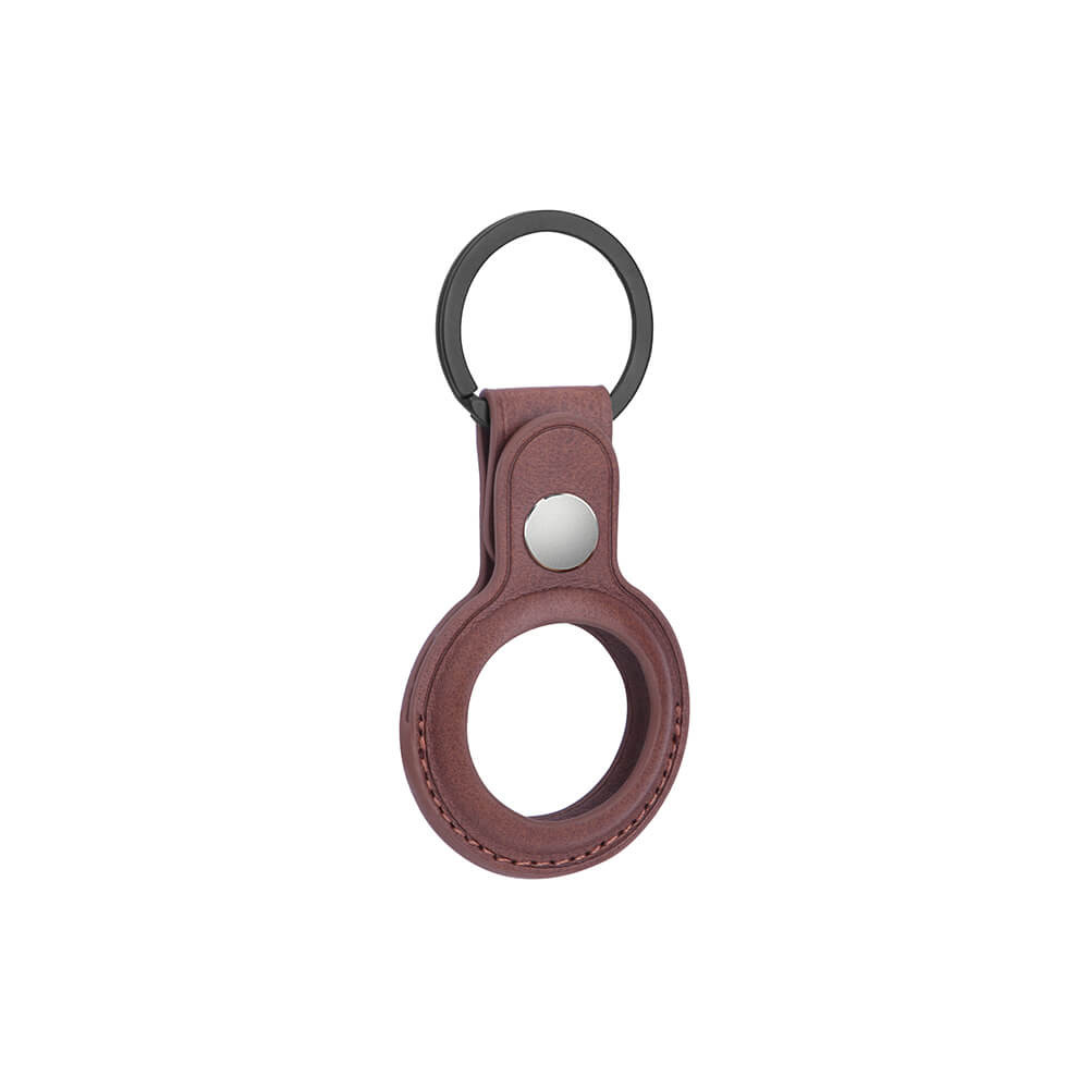 ONSALA Airtag Holder Brun med Nøkkelring