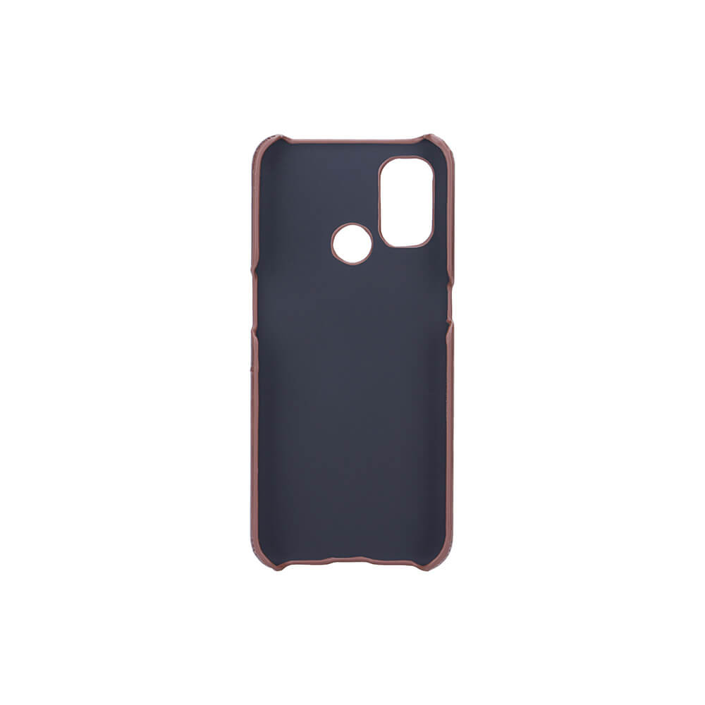 ONSALA Mobilskal Brun med Kortfack Oneplus Nord N100