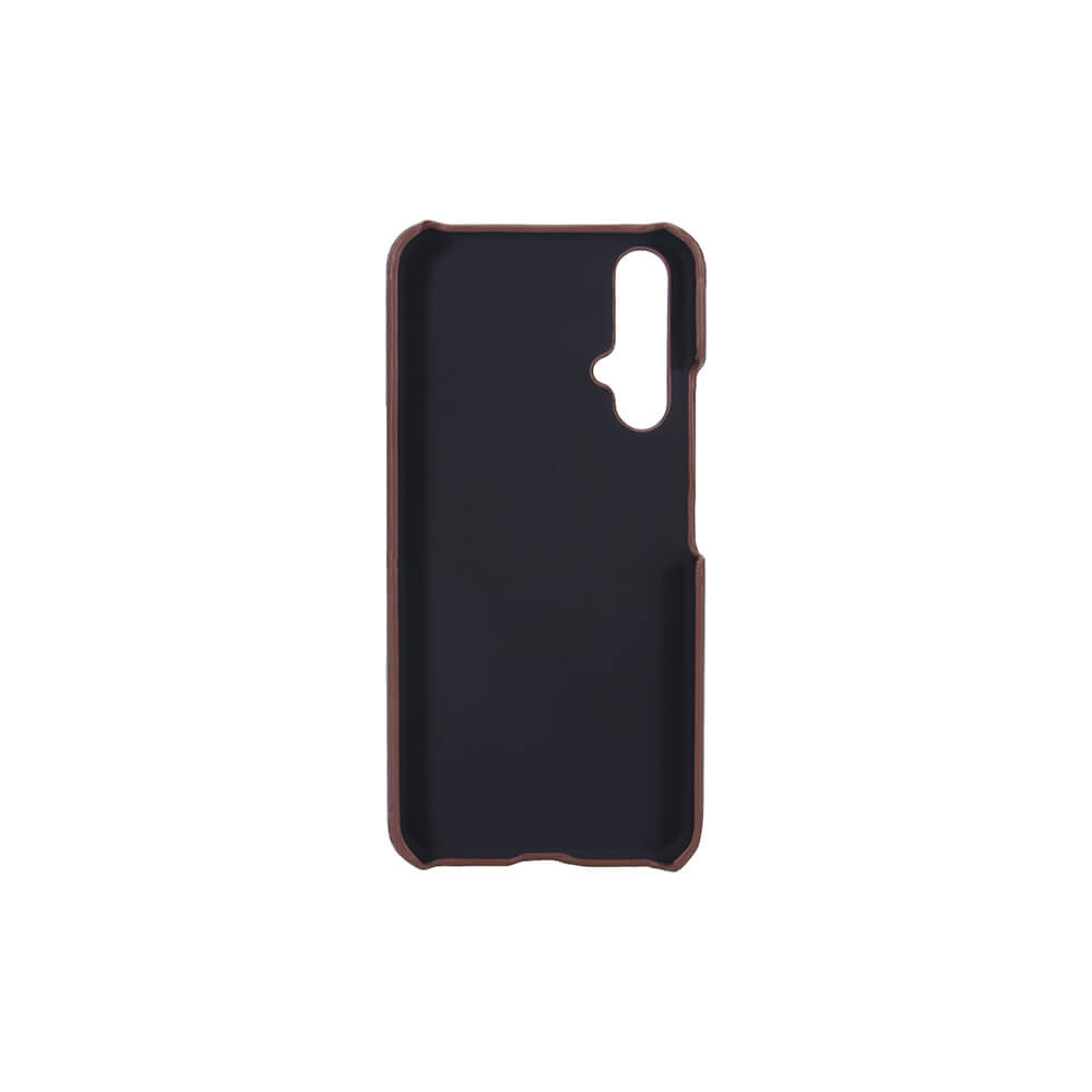 ONSALA Mobildeksel Brun med Kortlomme Huawei Nova 5T