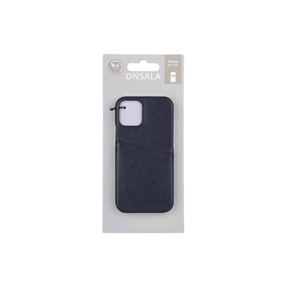 ONSALA Mobildeksel Svart med Kortlomme iPhone 12  Mini