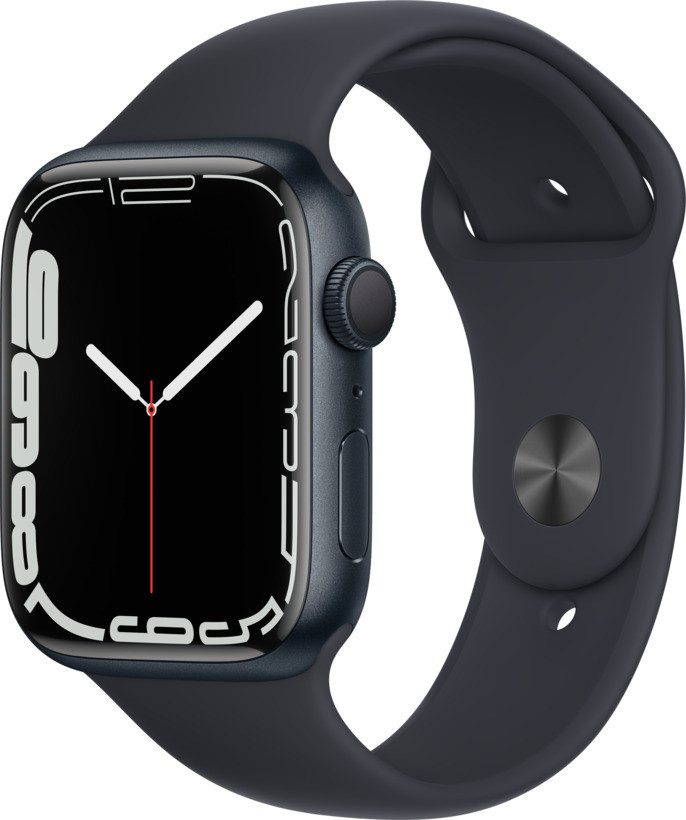 BildeApple Watch Series 7 GPS, 45mm, Black/Alu