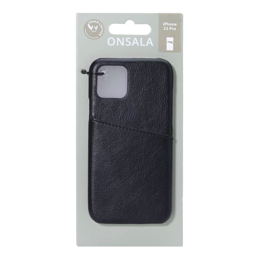 ONSALA Mobildeksel Svart med Kortlomme iPhone 11 Pro