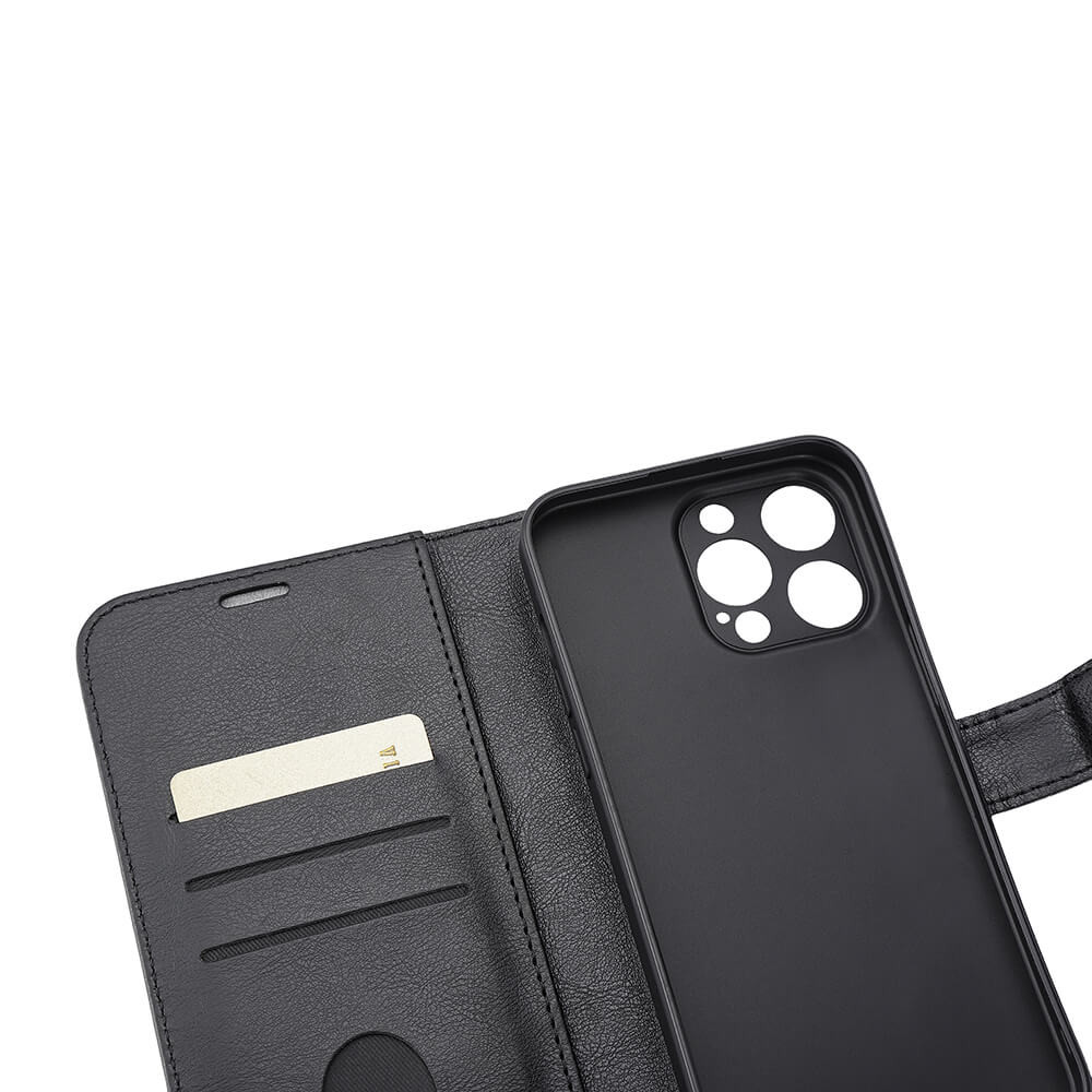 RADICOVER Flipcov Anti Radiation RFID 3 card MagS iPhone 15 Pro Max Black PU
