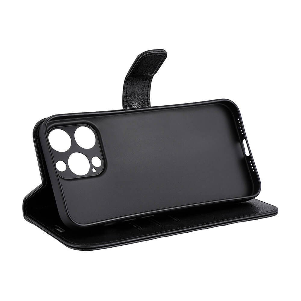 RADICOVER Flipcov Anti Radiation RFID 3 card MagS iPhone 15 Pro Max Black PU