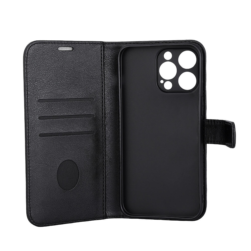 RADICOVER Flipcov Anti Radiation RFID 3 card MagS iPhone 15 Pro Max Black PU