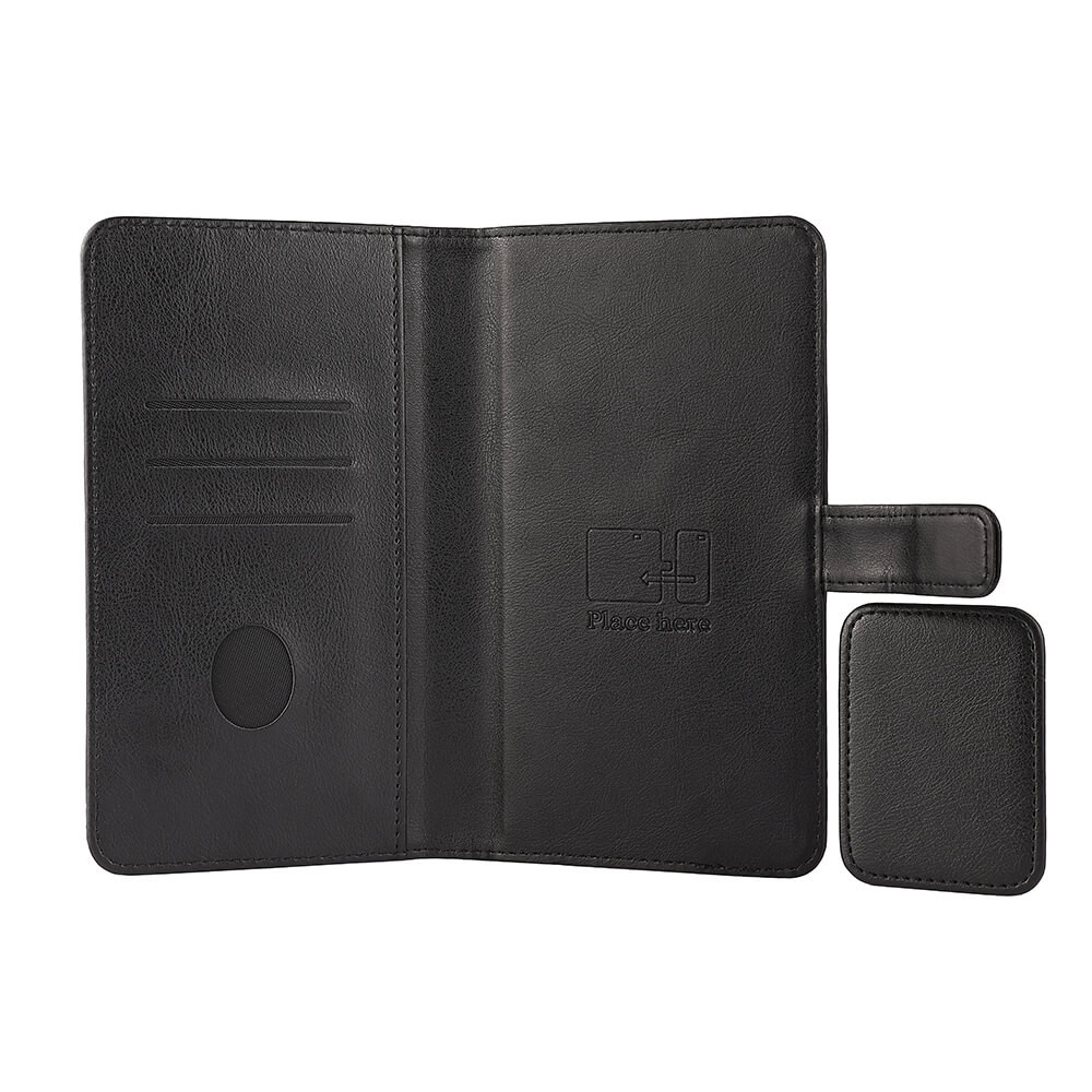 RADICOVER 2in1 Anti Radiation RFID 3 card Universal XXL 6,7-7,3" Black PU