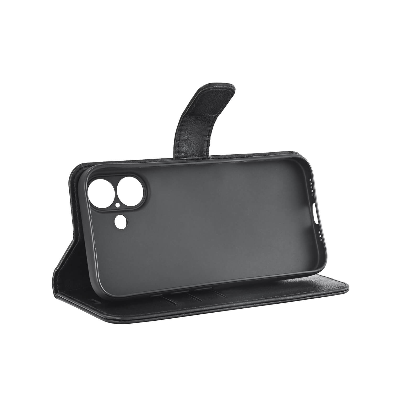 RADICOVER Flipcov Anti Radiation RFID 3 card MagS iPhone 16 Black PU