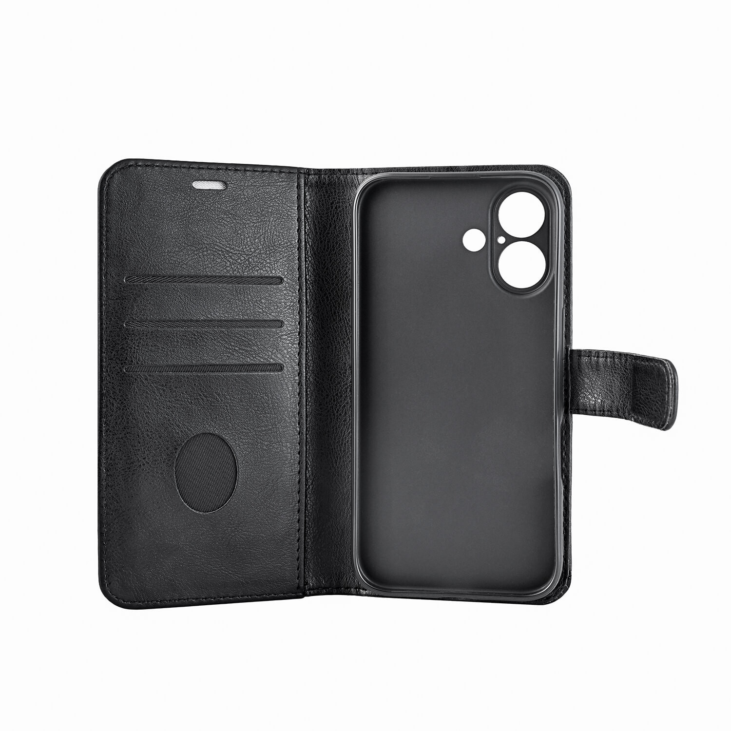 RADICOVER Flipcov Anti Radiation RFID 3 card MagS iPhone 16 Black PU